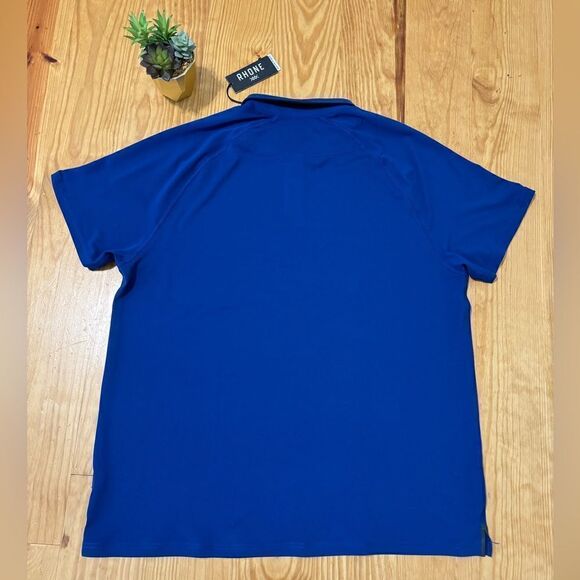 NWT RHONE Delta Pique Polo Self Cooling Navy Blue Men’s XXL Performance Golf (2) - Picture 9 of 9